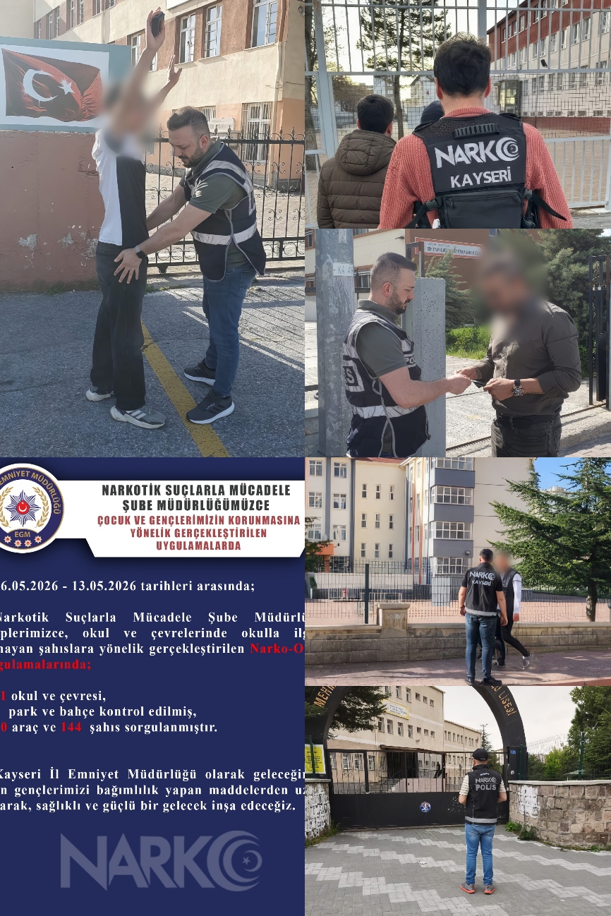 EMNİYET MÜDÜRLÜĞÜ'NDEN OKULLARDA SlKl TAKİP
