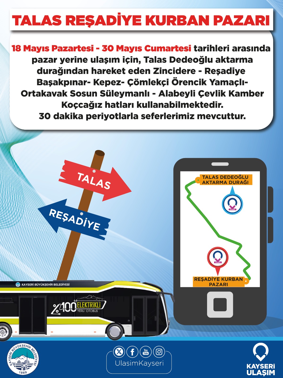 KURBAN PAZARLARINA ULAŞIMI KOLAYLAŞTIRAN SEFERLER