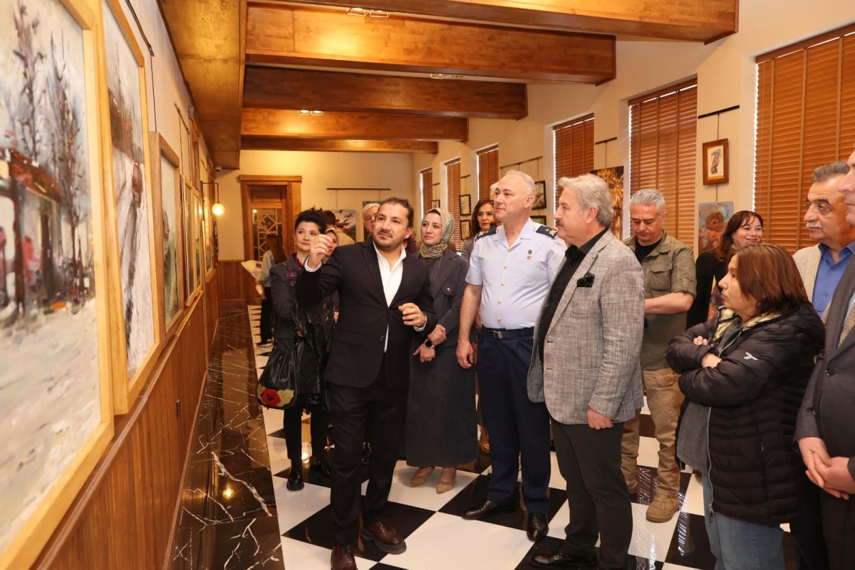 SANAT MELİKGAZİ’DE KARMA RESİM SERGİSİ AÇILDI