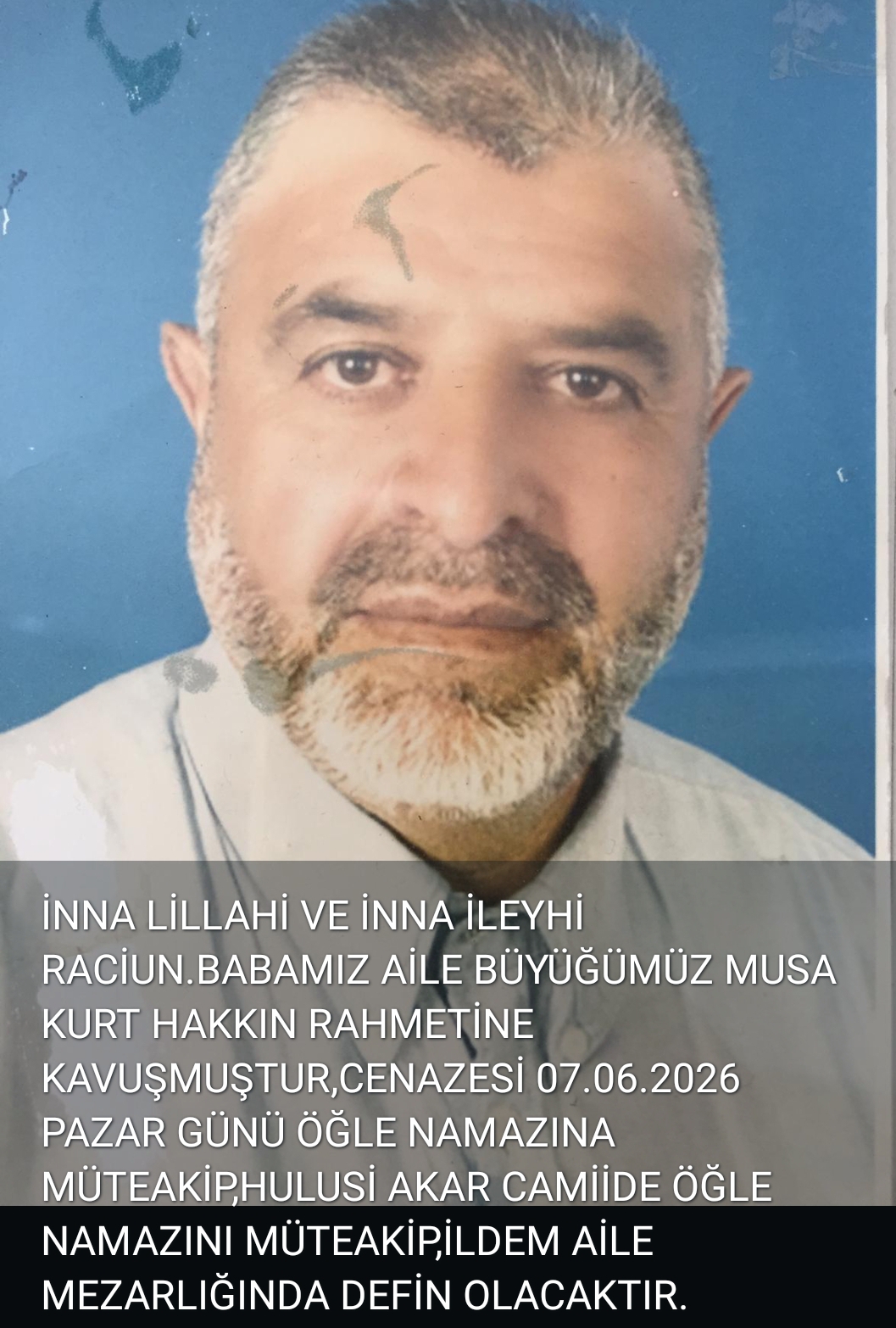 KURT, AİLESİNİN ACl KAYBI 