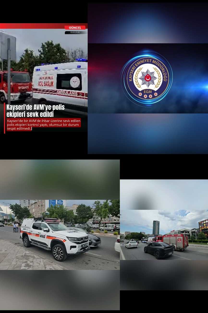 AVM'DE CANLI BOMBA İHBARI PANİK YARATTI