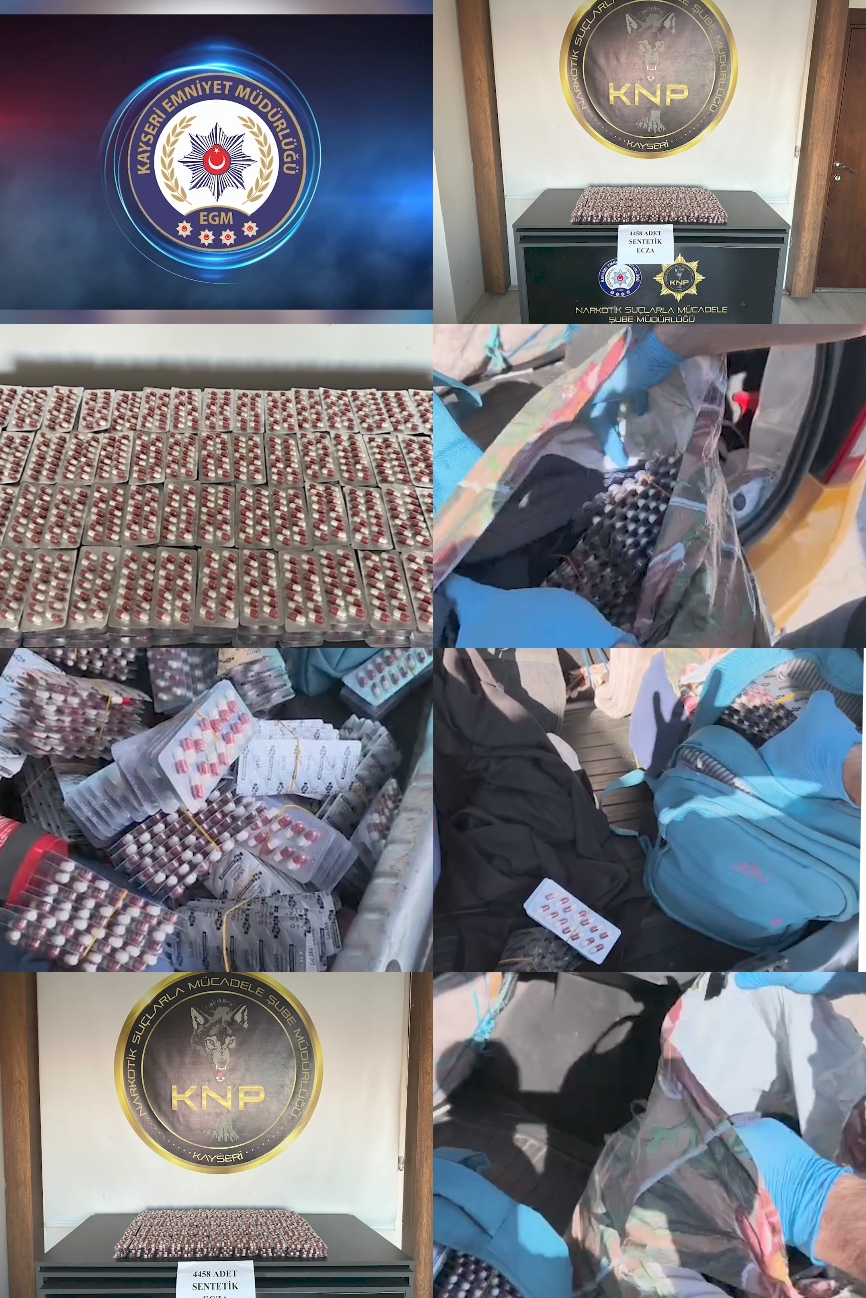 NARKOTİK ŞUBEDEN UYUŞTURUCU HAP OPERASYONU 