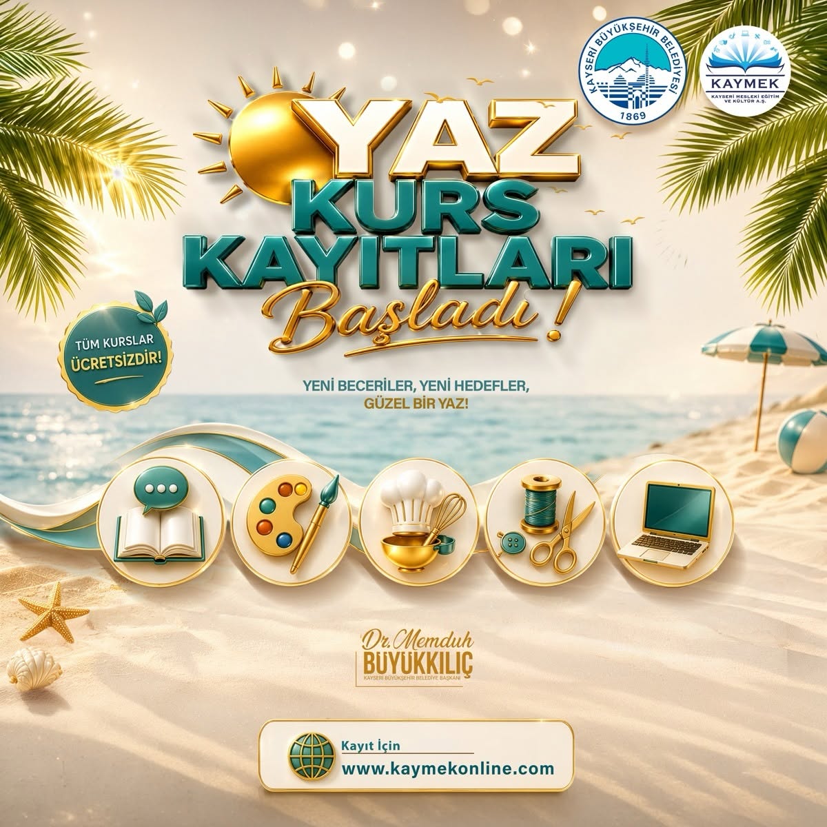 KAYMEK, KURS KAYITLARI BAŞLADI