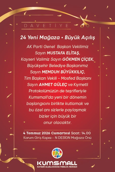 KUMSMALL AVM'DE TOPLU AÇILIŞ VAR