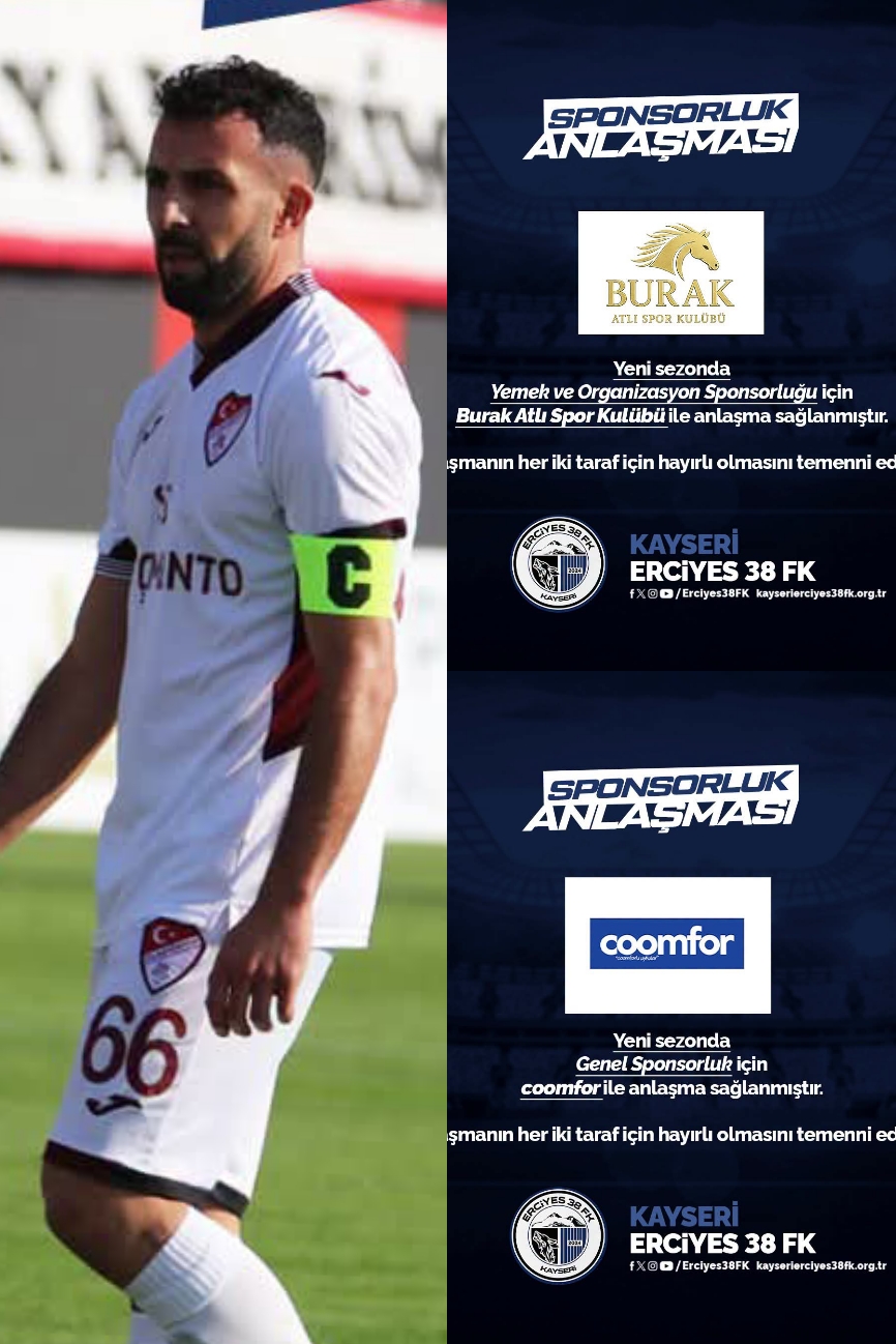 ERCİYES 38 FK'DAN 1 TRANSFER 2 SPONSORLUK ANLAŞMASI DAHA
