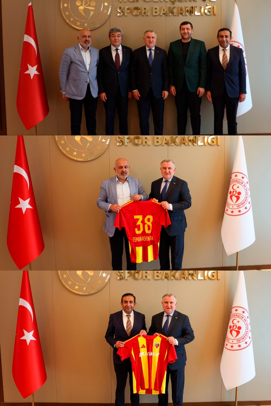 KAYSERİSPOR'DAN BAKAN ZİYARETİ 