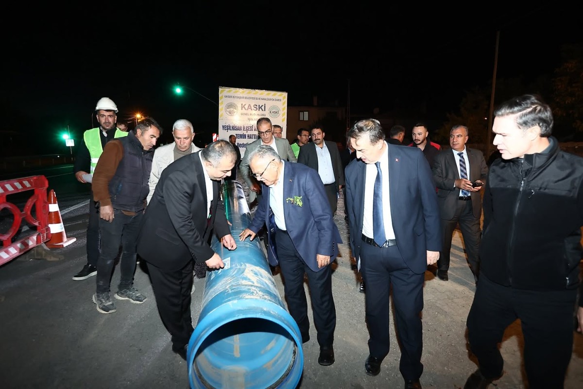 351 MİLYON TL’LİK YATIRIMLA YEŞİLHİSARIN SU ALTYAPISI GÜÇLENDİRİLİYOR