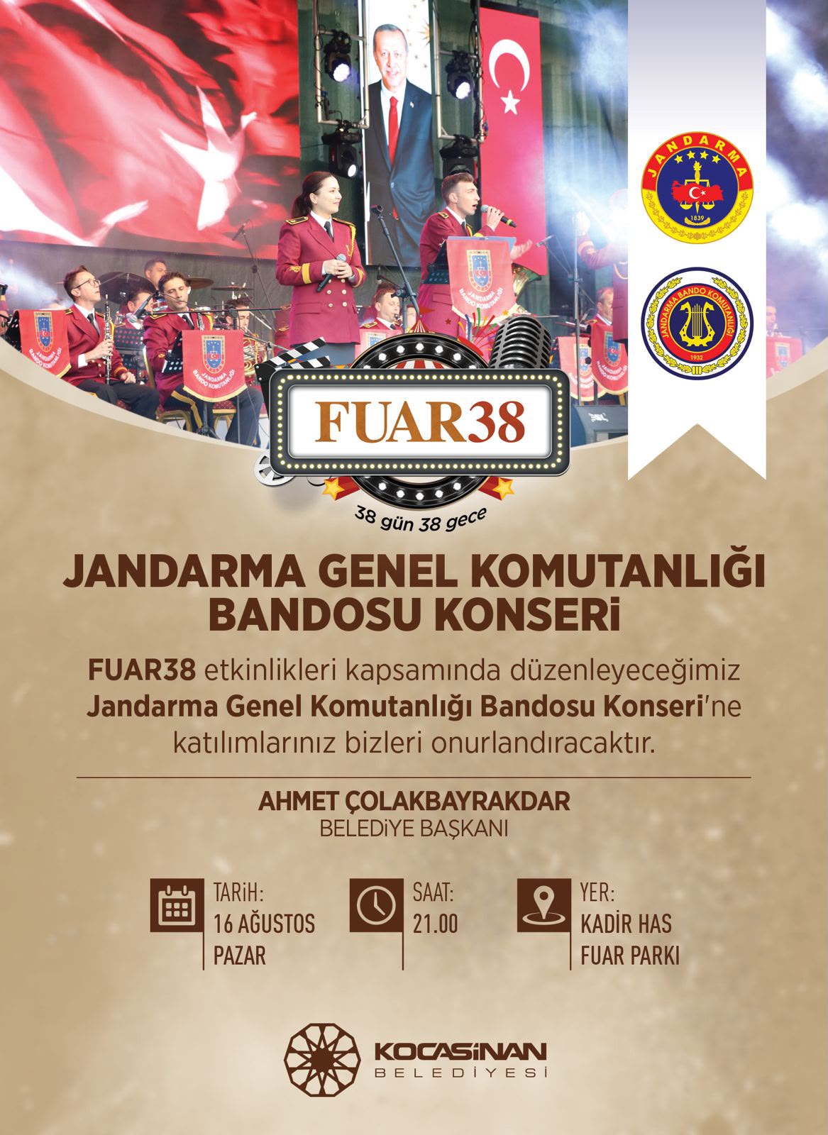 KOCASİNAN BELEDİYESİNDEN FUAR38 DAVETİ
