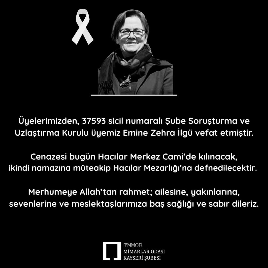 ACl HABERİ MİMARLAR ODASI PAYLAŞTI