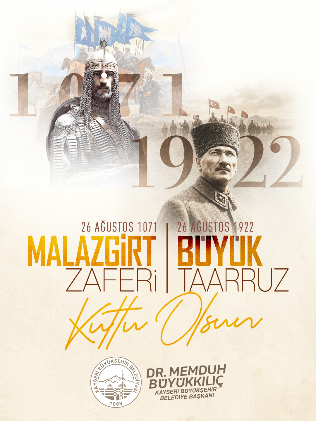 BAŞKAN BÜYÜKKILIÇ’TAN MALAZGİRT VE BÜYÜK TAARRUZ ZAFERİ MESAJI