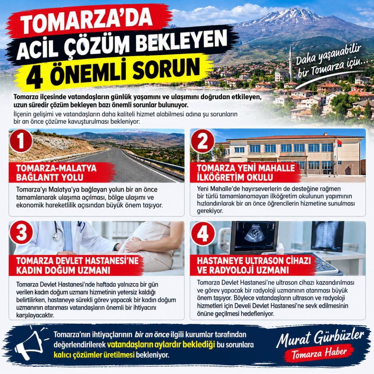 TOMARZA BU SORUNLARA ÇÖZÜM BEKLİYOR 