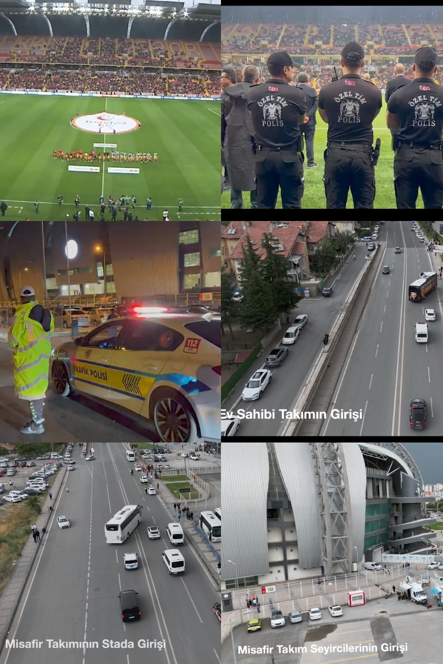 EMNİYET MÜDÜRLÜĞÜ MAÇTA KUŞ UÇURTMADI