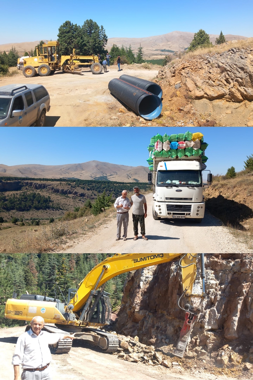 BÜYÜKŞEHİR EKİPLERİ KEVENLİBEL DEVELİ-FEKE TİCARET YOLU