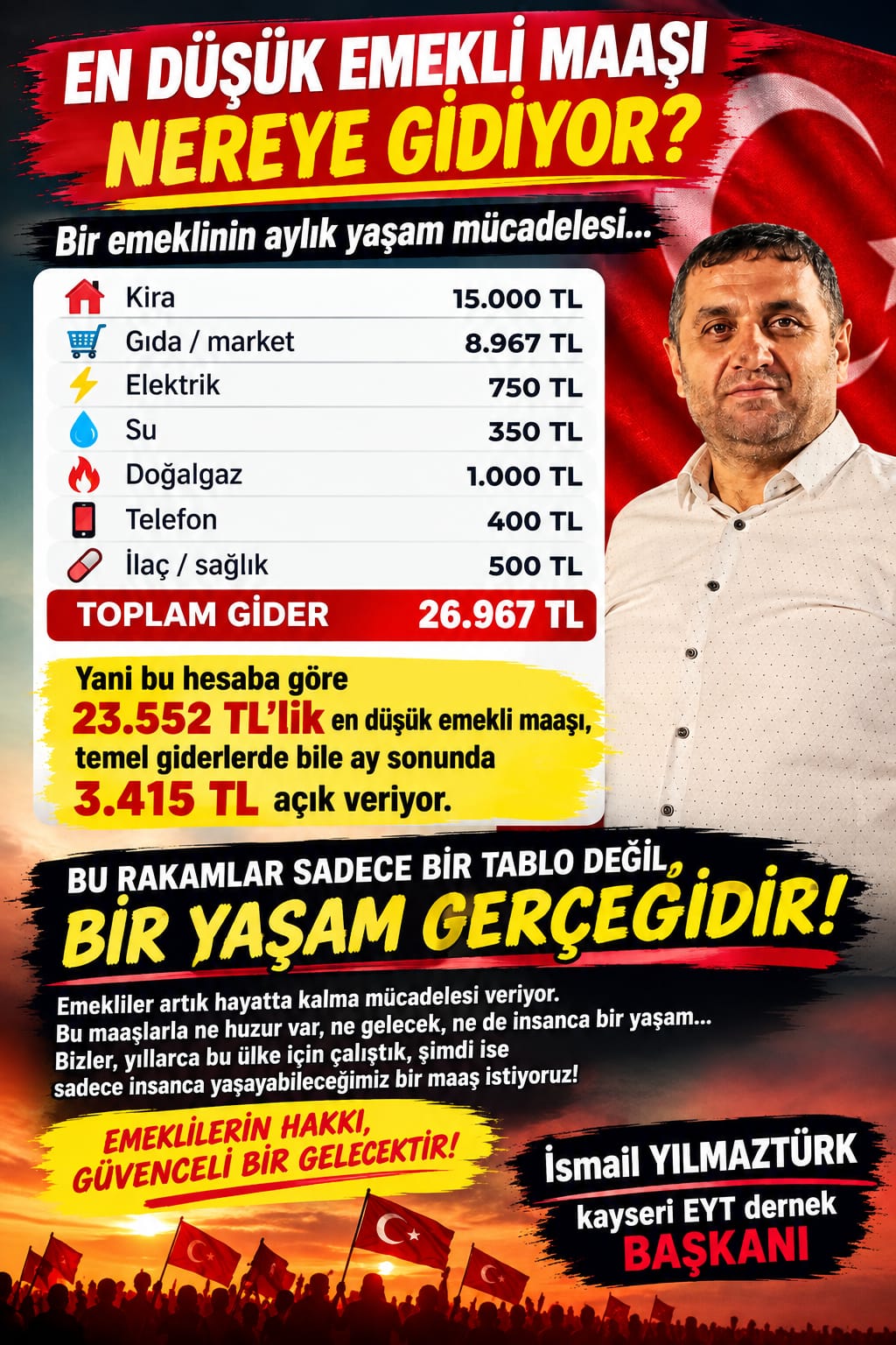 EMEKLİYİ UNUTAN BİR TOPLUM, GELECEĞİNİ KAYBEDER