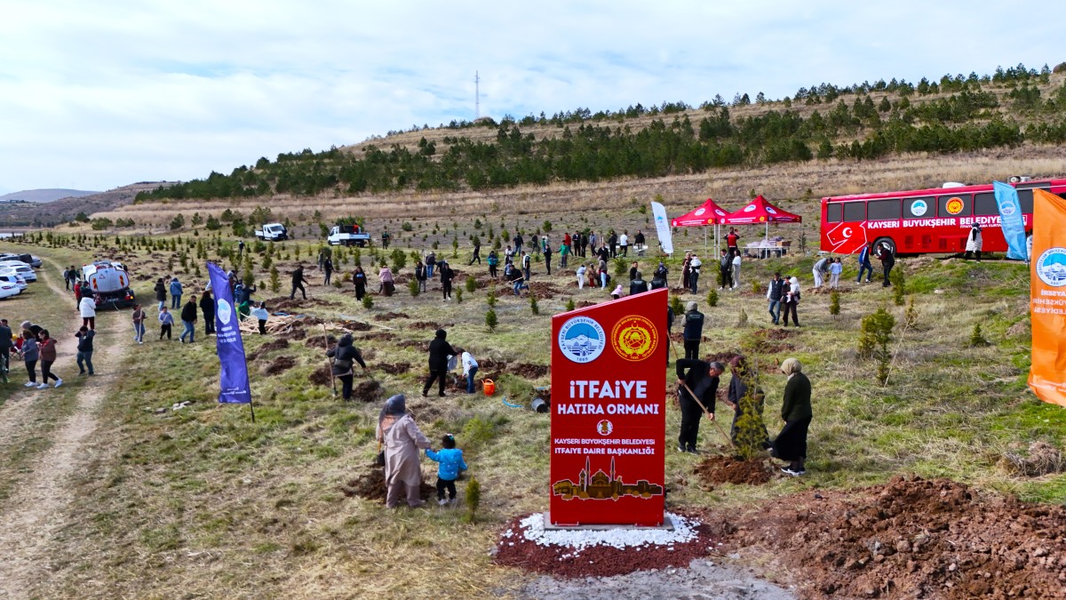 KAYSERİ İTFAİYESİ’NİN 100. YILINA ÖZEL ANLAMLI 500 FİDANLIK HATIRA ORMANI