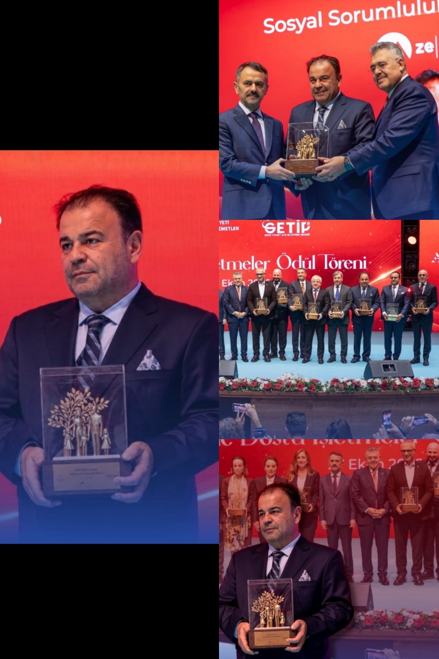ZE HOLDİNG YÖNETİM KURULU BAŞKANI ZİYA EREN'E KOCAELİ'DE ÖDÜL