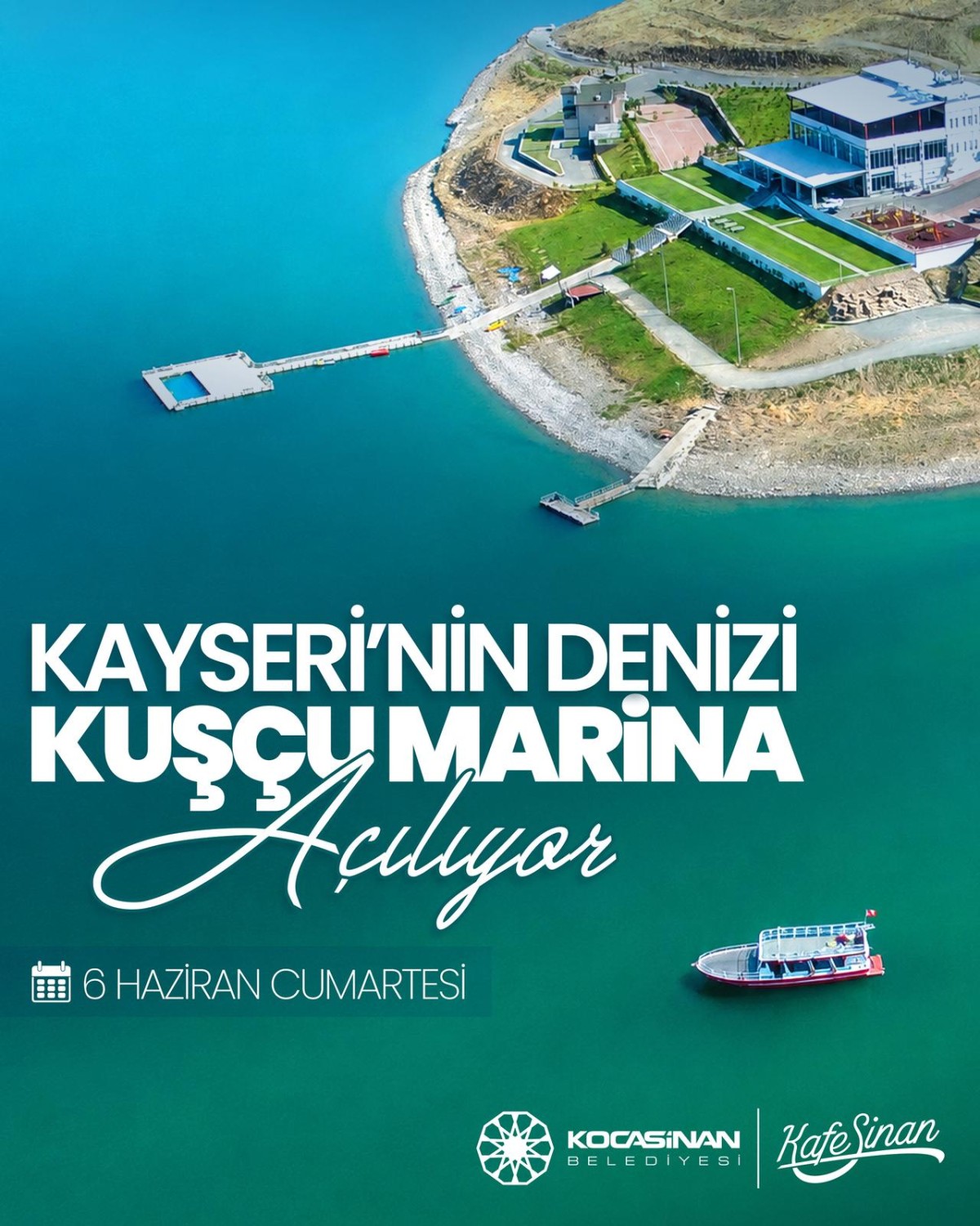 KAYSERİ’NİN DENİZİ KUŞÇU MARİNA, SEZONU AÇIYOR