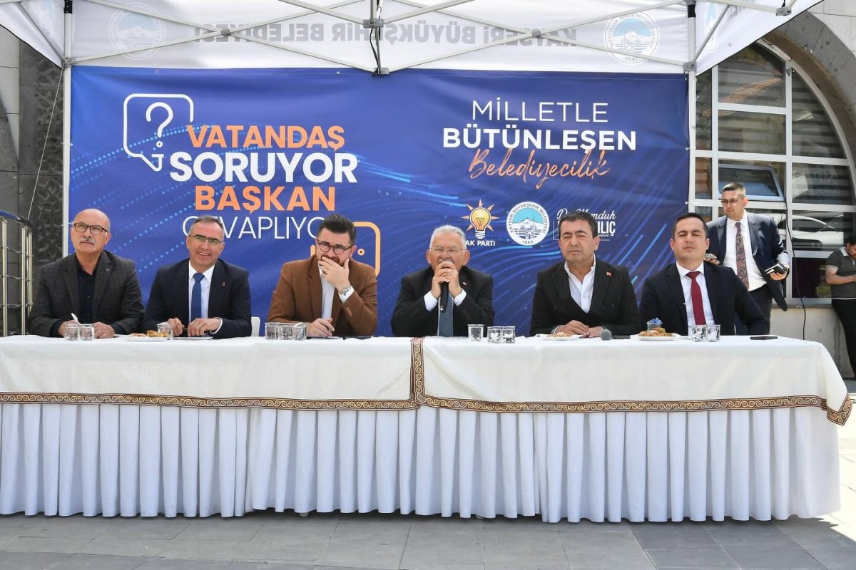 BAŞKAN BÜYÜKKILIÇ, BÜNYAN’DA VATANDAŞLARLA BULUŞTU: