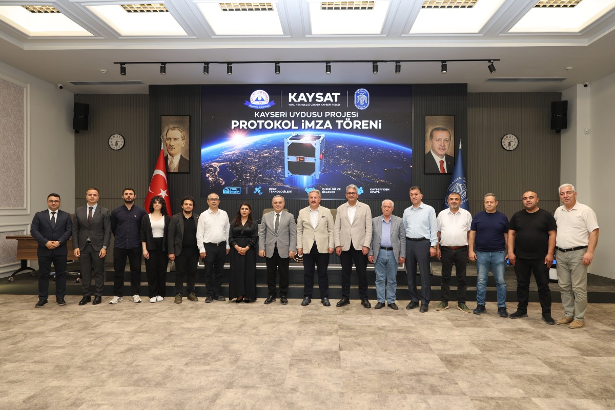 YERLİ VE MİLLİ İLK METEOROLOJİ UYDUSU KAY-SAT İÇİN MELİKGAZİ BELEDİYESİ’NDE İŞ BİRLİĞİ PROTOKOLÜ İMZALANDI