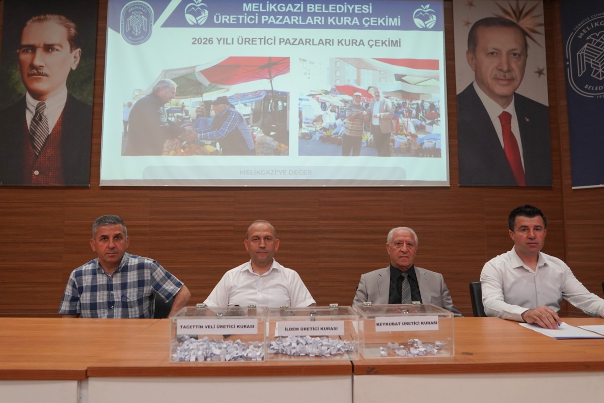 MELİKGAZİ BELEDİYESİ ÜRETİCİ PAZARI İÇİN KURA ÇEKİMİ YAPILDI