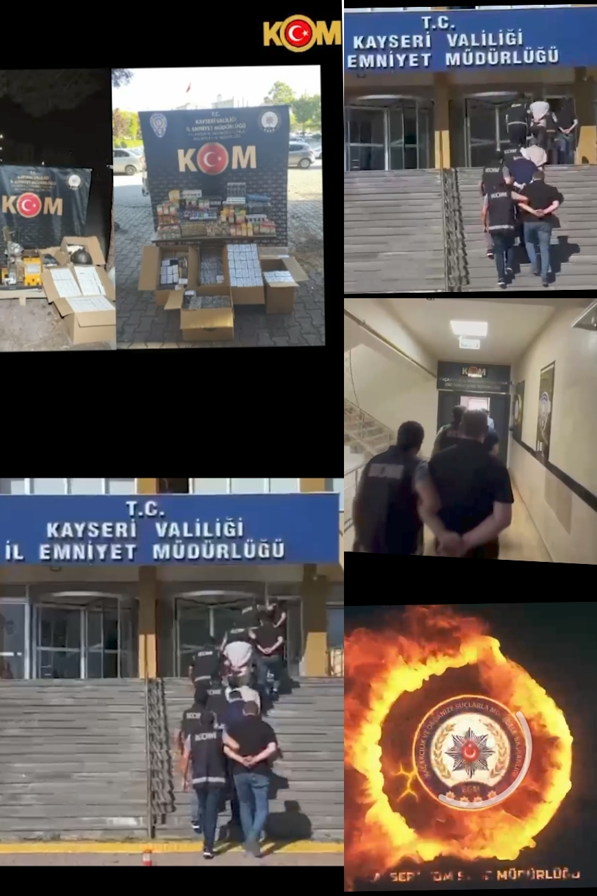 KOM ŞUBEDEN KAÇAK SİGARA OPERASYONU 