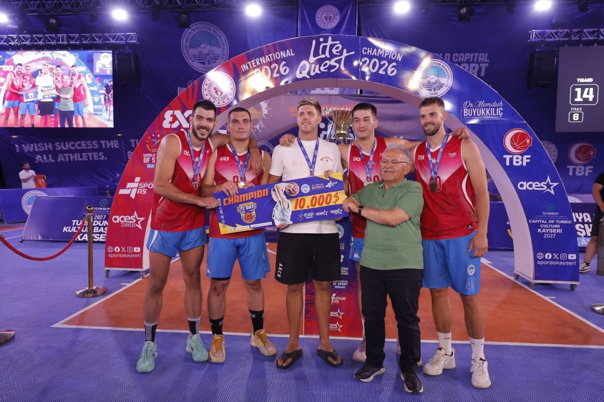 BAŞKAN BÜYÜKKILIÇ'TAN ŞAMPİYONLARA KUPA: FIBA 3X3 LİTE QUEST SONA ERDİ