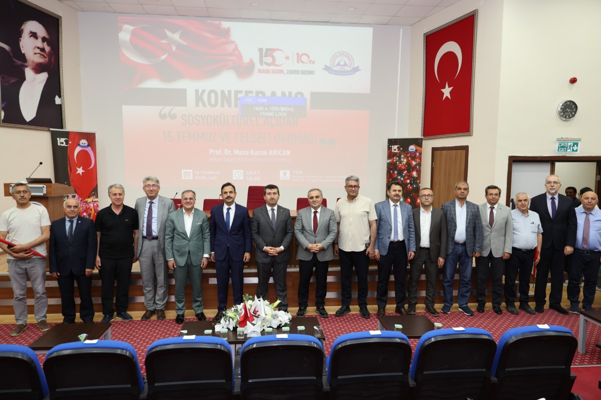 ERÜ'DE 15 TEMMUZ VE FELSEFESİ OKUMASI KONFERANSI DÜZENLENDİ