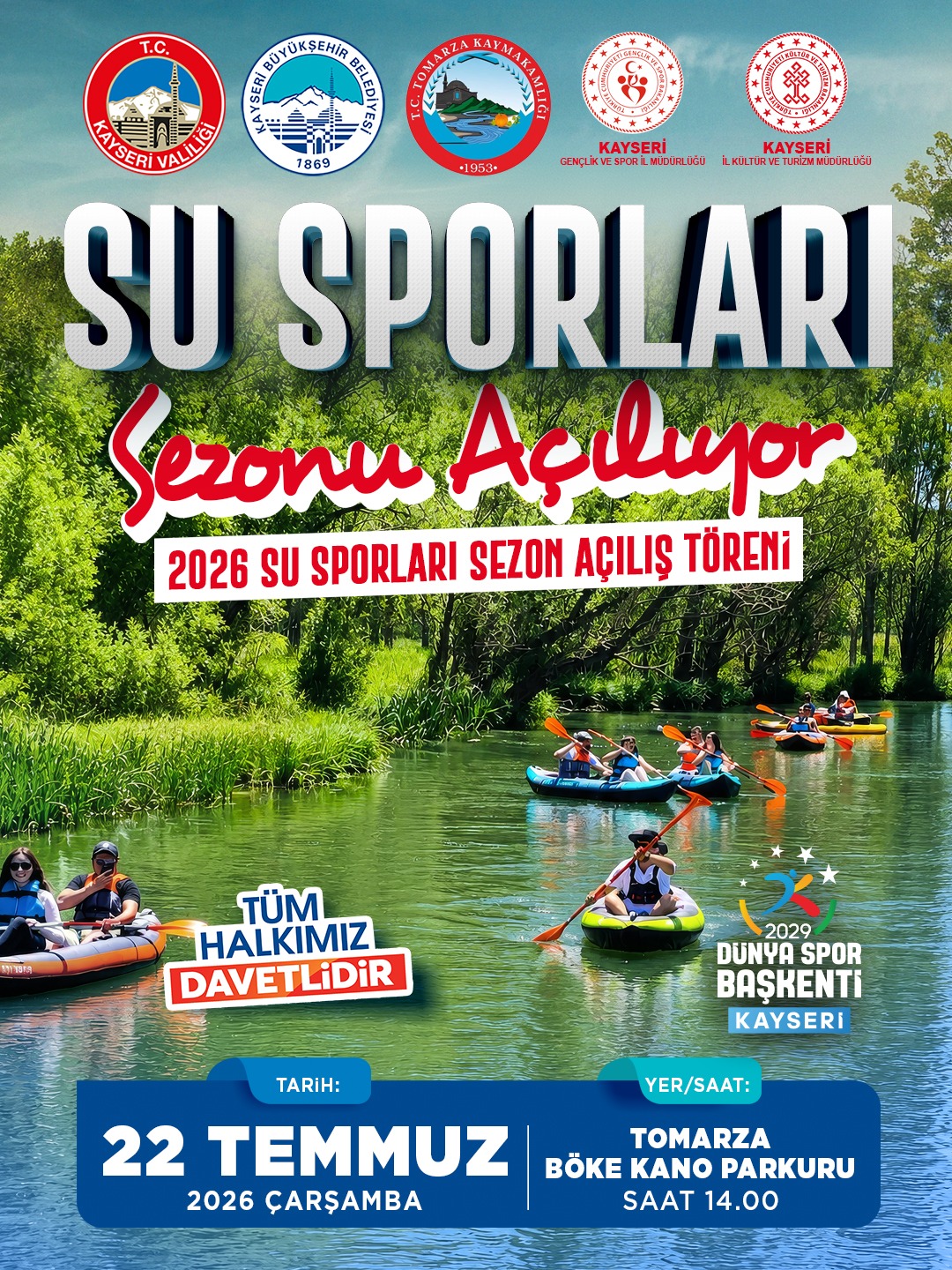 TOMARZA BÖKE KANO ALANI’NA YEŞİL DOKUNUŞ İLE SU SPORLARINDA YENİ DÖNEM