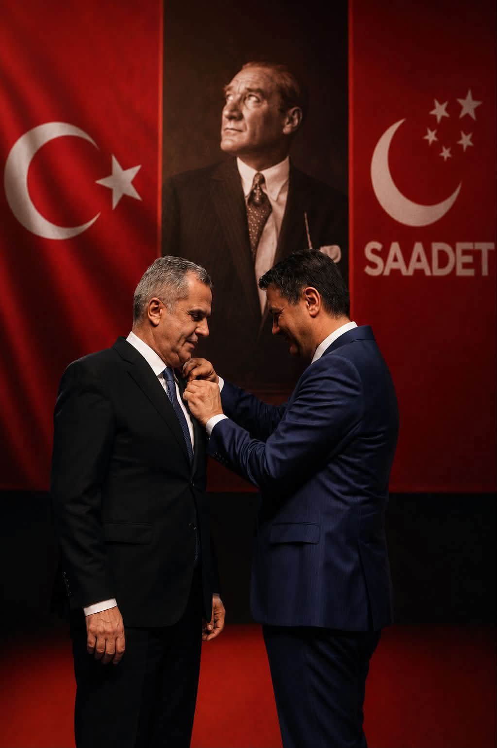 ALİ ÜSTÜNEL, SADET PARTİSİNE KATILDI 