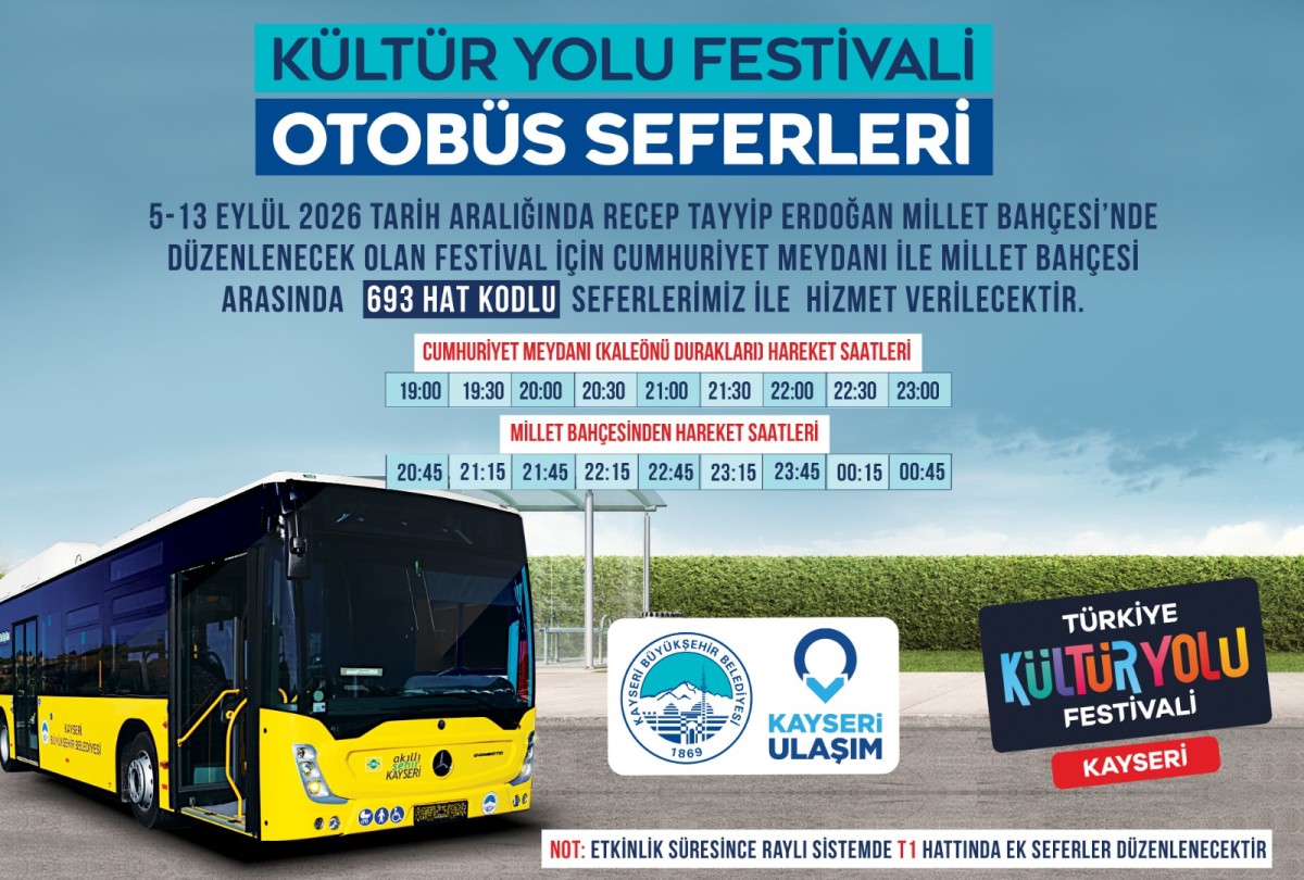 KÜLTÜR YOLU FESTİVALİ’NE ÖZEL ULAŞIM HİZMETİ