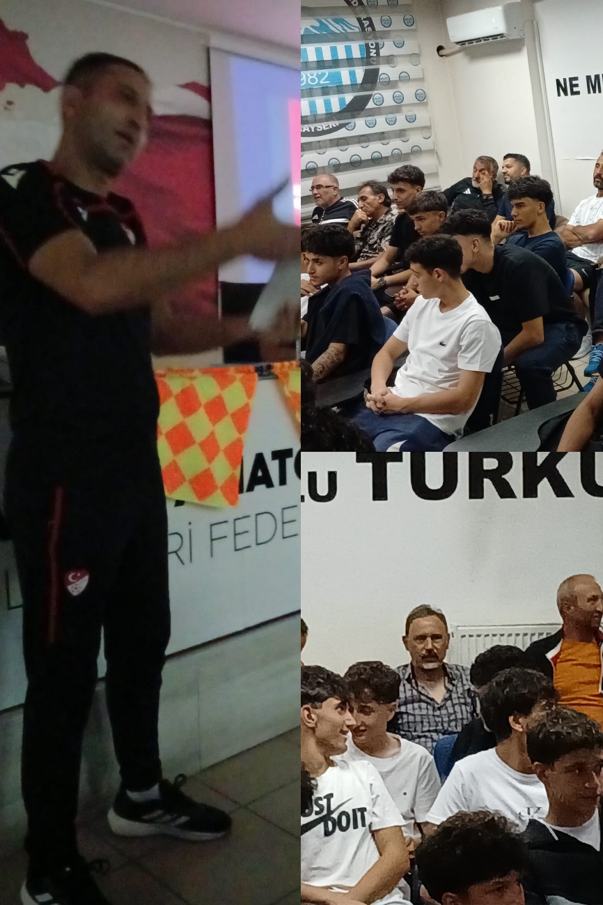 KAYSERİSPOR AKADEMİ SPORCULARINA DEĞİŞEN OYUN KURALLARI EĞİTİMİ