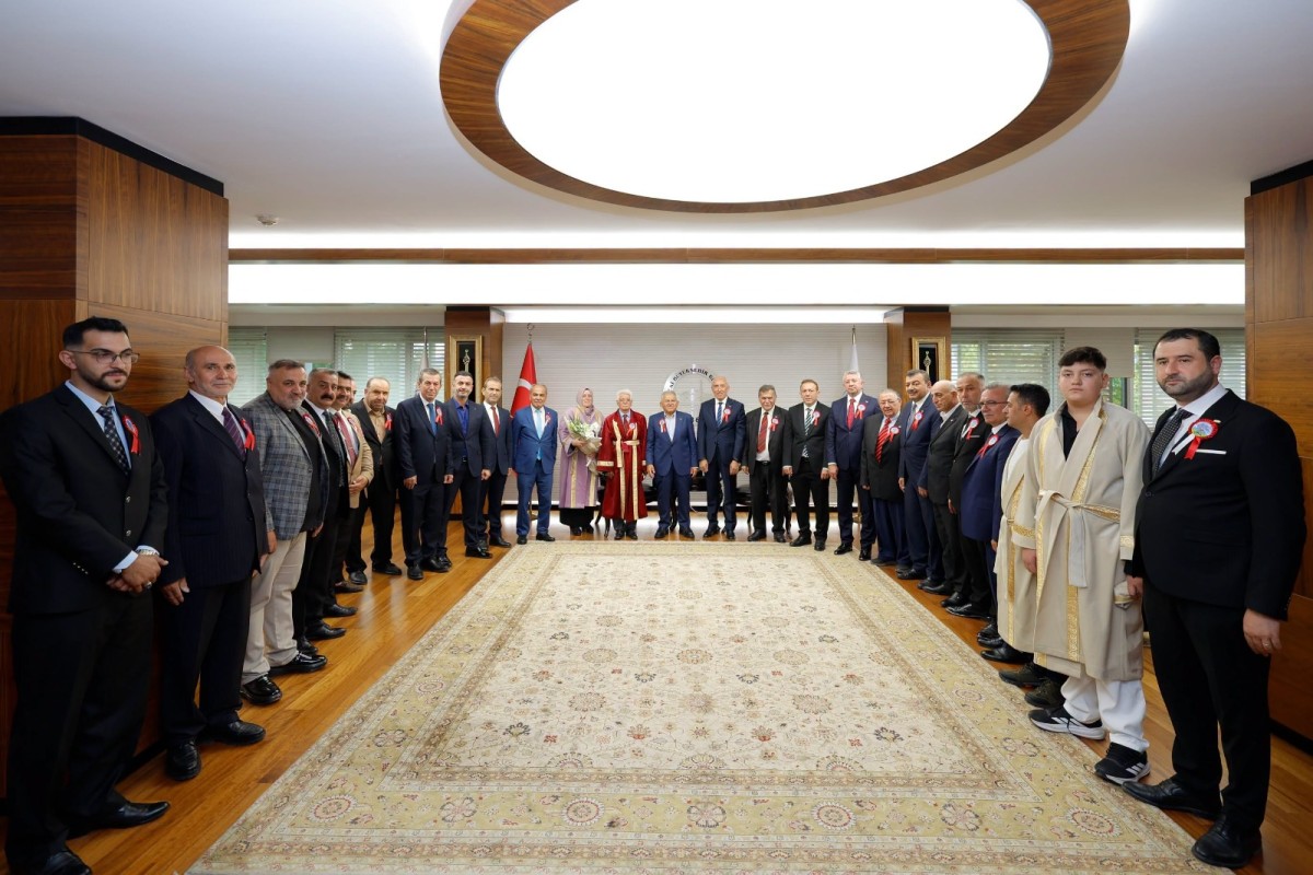 YILIN AHİLERİNDEN VE AHİLİK KUTLAMA HEYETİNDEN BAŞKAN BÜYÜKKILIÇ’A ZİYARET