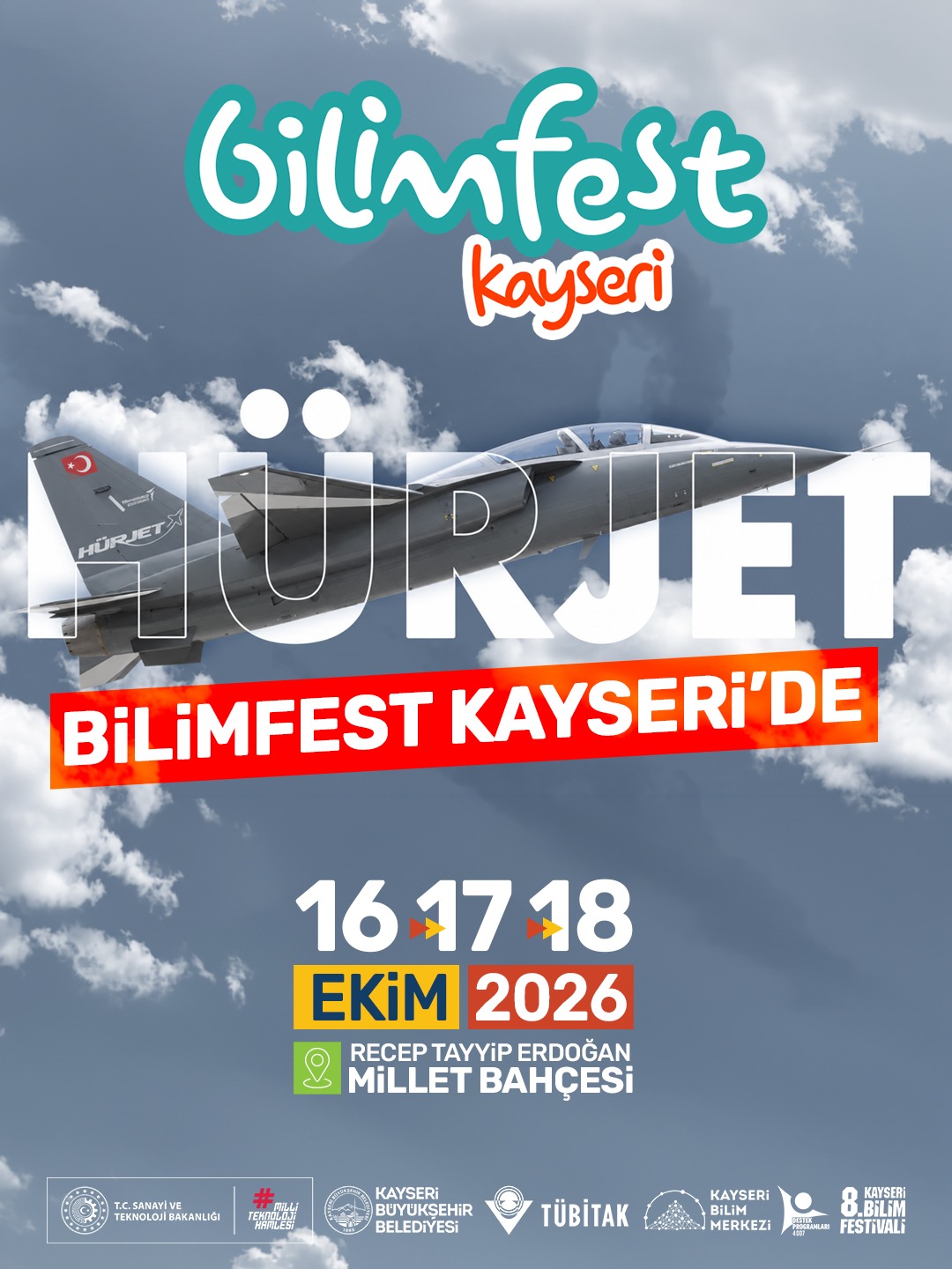 HÜRJET VE TÜRK YILDIZLARI, 8’İNCİ BİLİMFEST KAYSERİ’DE GÖKYÜZÜ TUTKUNLARIYLA BULUŞACAK