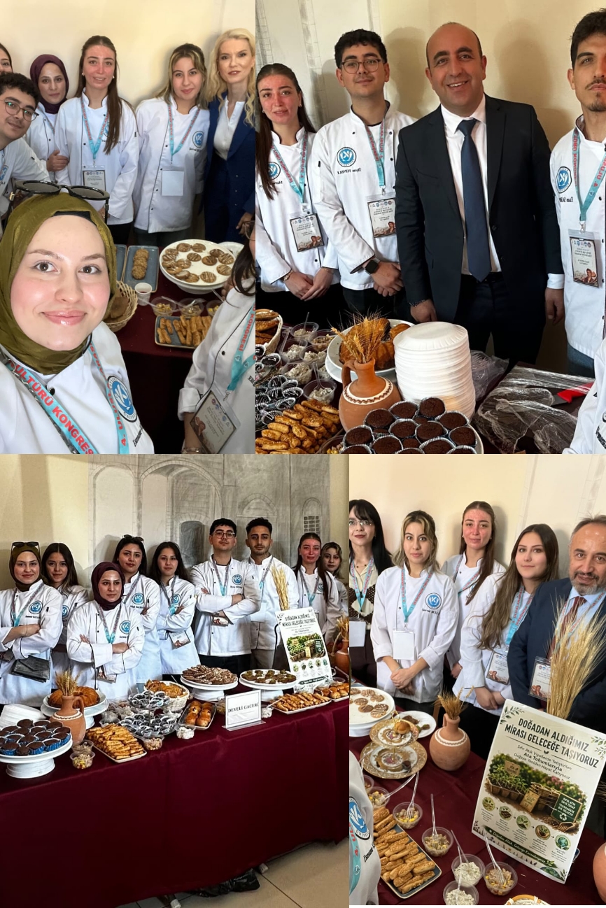 DEV ORGANİZASYONDA YEREL LEZZETLERİN İKRAMLARI AŞÇILIK ÖĞRENCİLERİNDEN