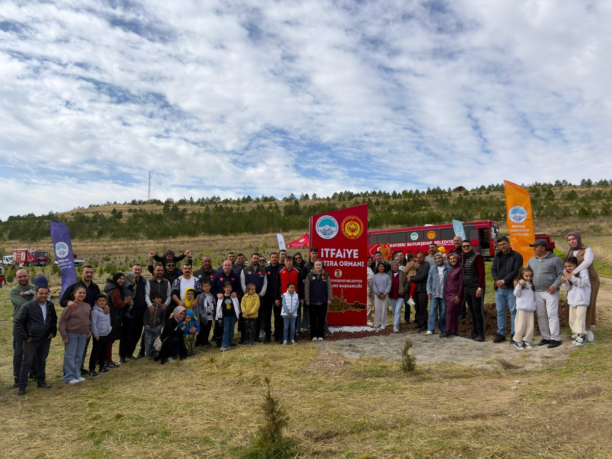 KAYSERİ İTFAİYESİ’NİN 100. YILINA ÖZEL ANLAMLI 500 FİDANLIK HATIRA ORMANI